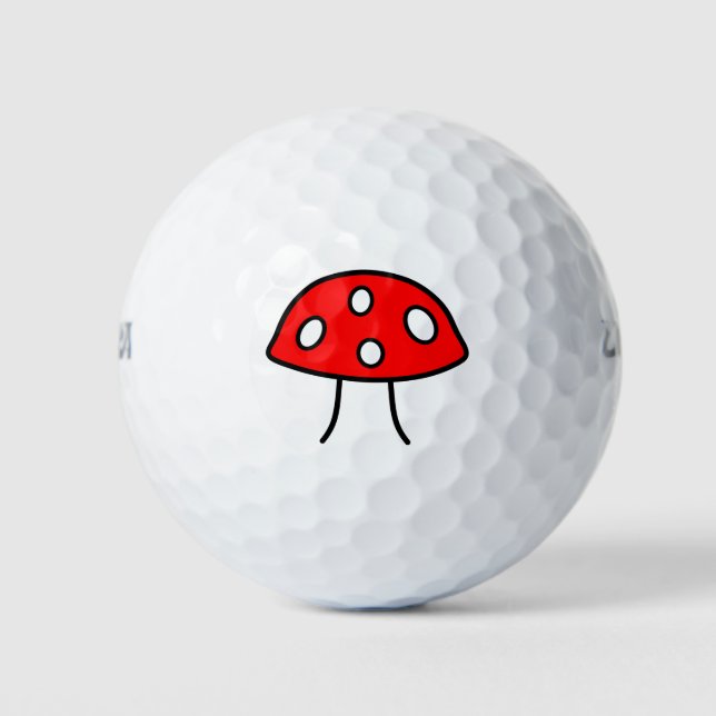 Bolas de golf Red Mushroom (Anverso)