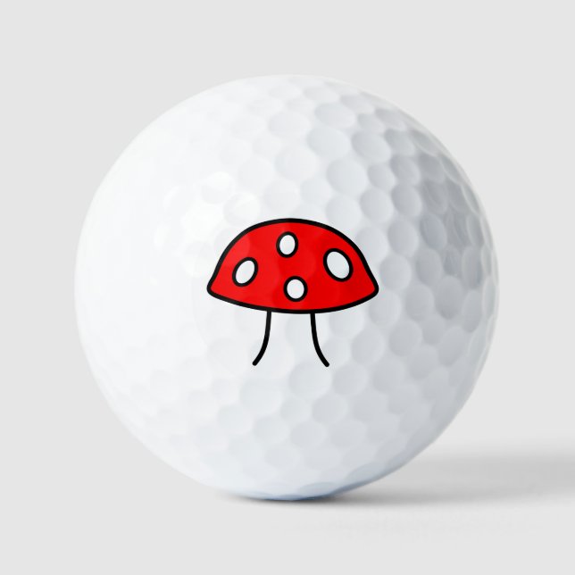 Bolas de golf Red Mushroom (Anverso)