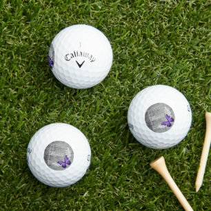 Bolas de golf rusas de mariposa morada