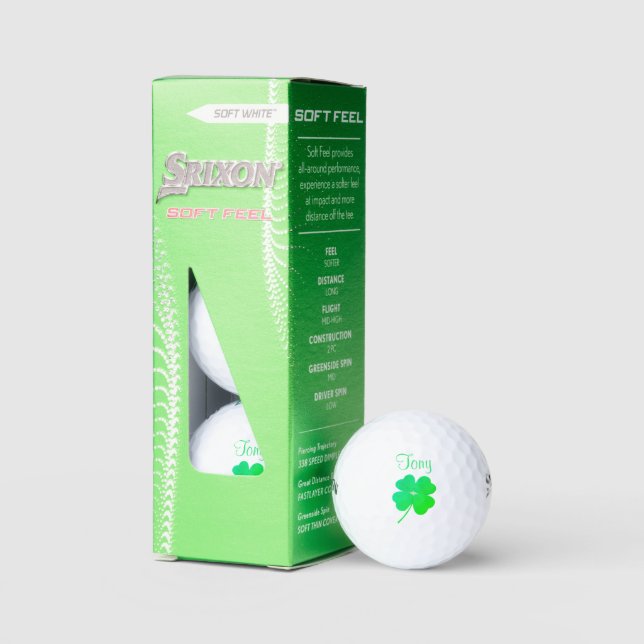 Bolas de golf Shamrock Irish Green St Patricks Day (Embalaje)