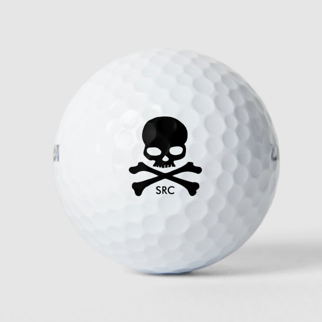 Bolas de golf Skull and Crossbone Personalizadas (Anverso)