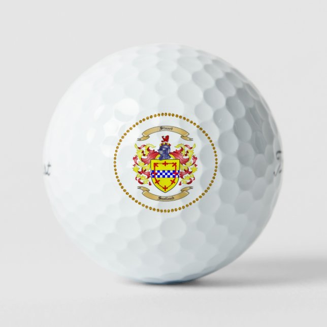 Bolas de golf Stuart Family Coat of Arms (Anverso)