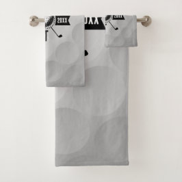 Bolas de golf Textura y Monograma Inicial del Club