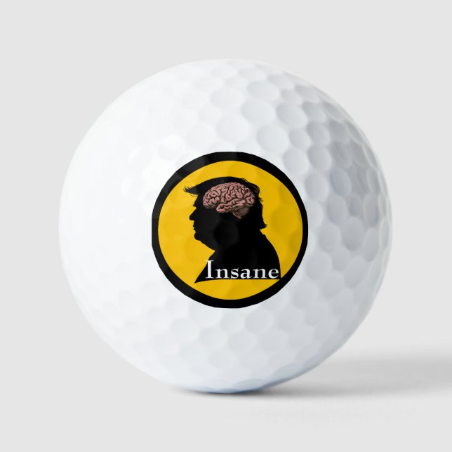 Bolas de golf Trump/Insane (Anverso)