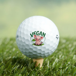 Bolas de Golf Veganas de Cerdito – Amigables con l