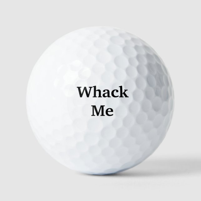 Bolas de golf Whack Me (Anverso)
