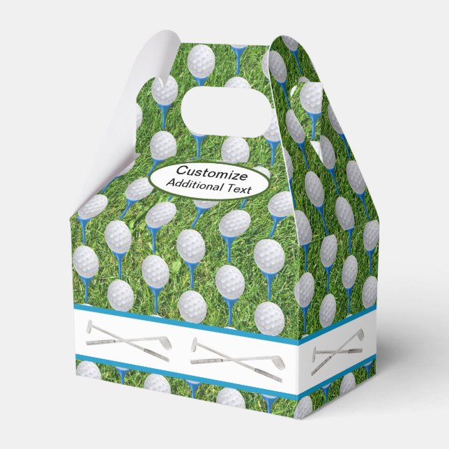 Bolas de golf y campo de golf caja de favoritos (Front Side)