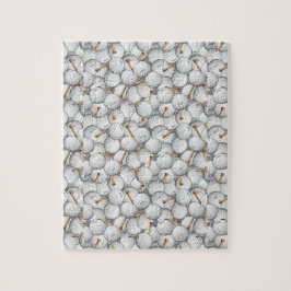 Bolas de golf y rompecabezas de té