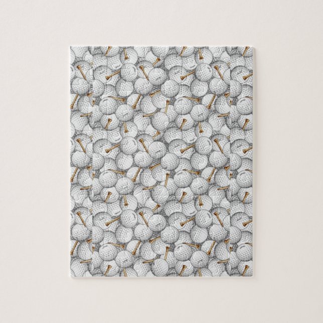 Bolas de golf y rompecabezas de té (Vertical)