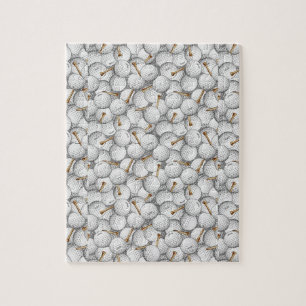 Bolas de golf y rompecabezas de Tees Jigsaw