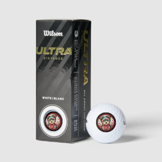 Bolas de golf Yorkie Love - Juego de 3 regalos de 