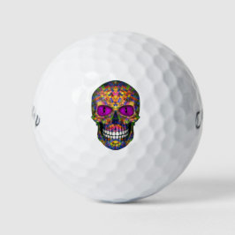 Bolas de golf Zombie con azucar Skull morado