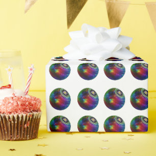 Bolas de jardín teñido, papel de envolver regalo