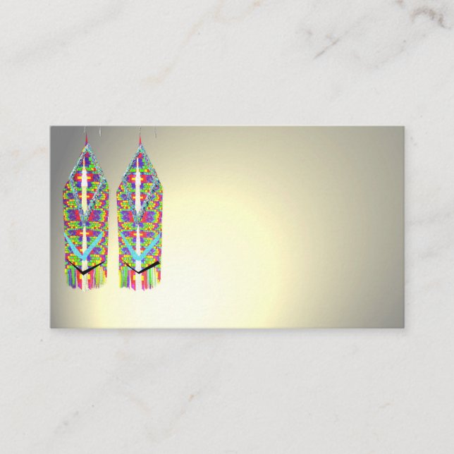 Bolas de joyería barba coloridas tarjetas de negoc (Anverso)