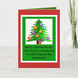 Bolas de la vasectomía del navidad