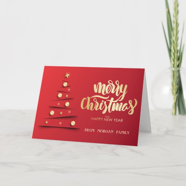 Bolas de Navidad Elegantes Rojo Navidad (Anverso)