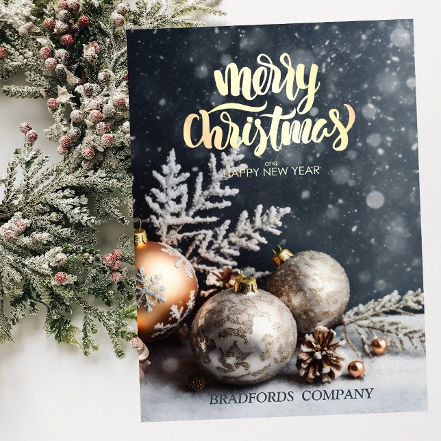 Bolas de Navidad Nieve Gris Compañía de Navidad (Subido por el creador)