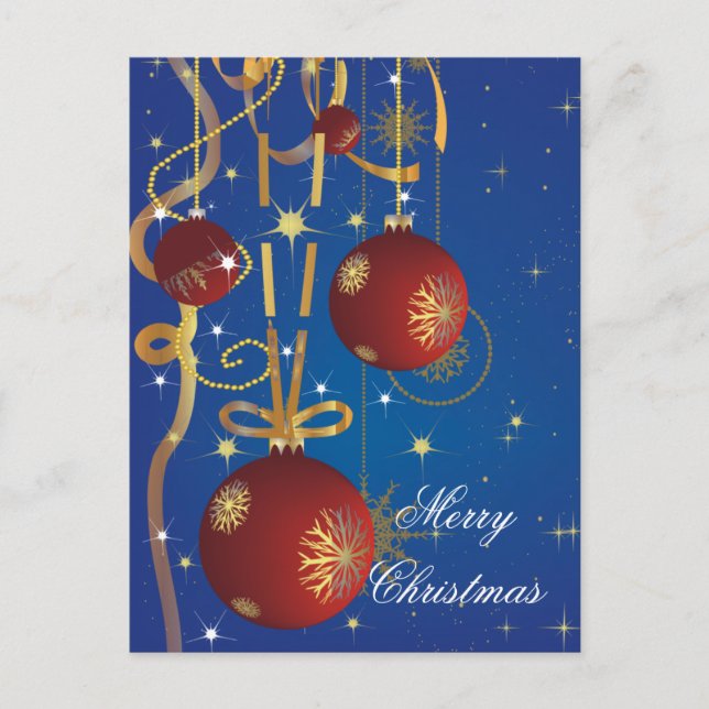 Bolas De navidad Y Postales De Cinta (Anverso)