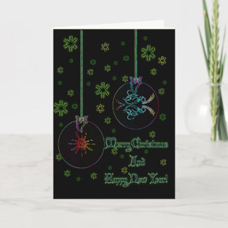 Bolas de neón del navidad