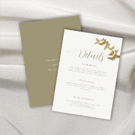 Bolas de oro Elegante Tarjeta de Gabinete de Boda