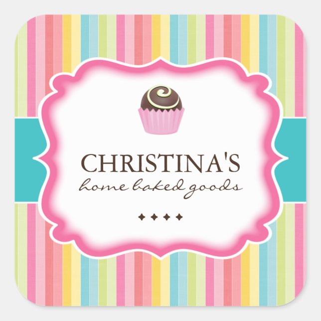 Bolas de pasteles - Pegatinas de embalaje (Anverso)