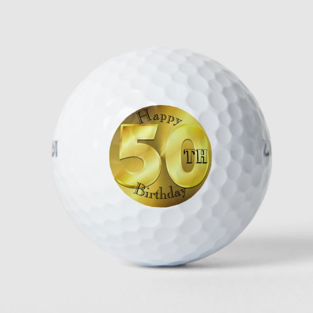 Bolas de personalizado de Golf para los 50 años (Anverso)