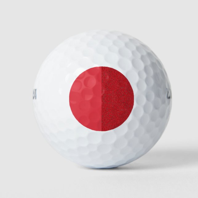 Bolas de Personalizado Rojo de Tomate Doble Tono (Anverso)