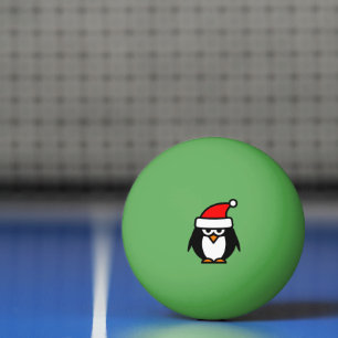 Bolas de ping pong de dibujos animados de Navidad