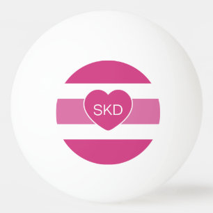 Bolas de ping-pong de encargo del monograma del