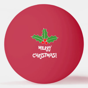 Bolas de ping-pong de las Felices Navidad para los