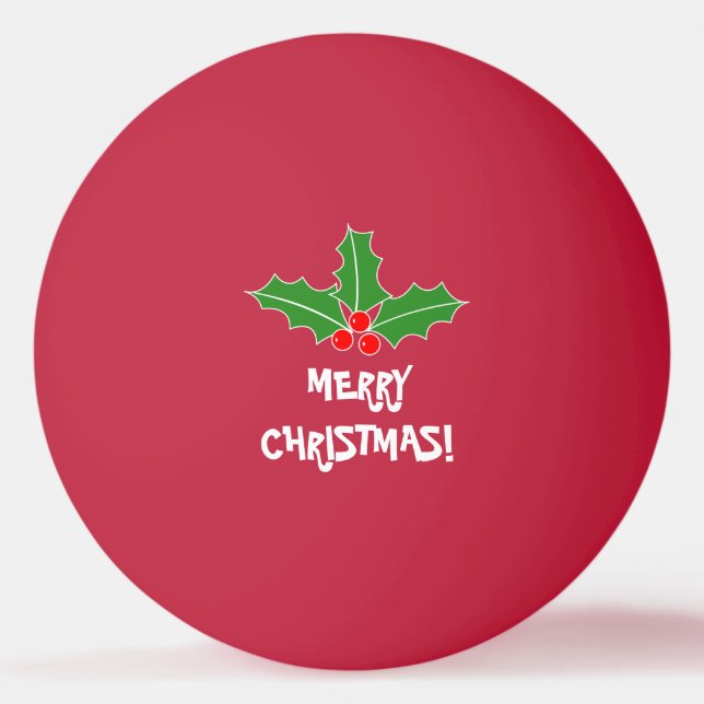 Bolas de ping-pong de las Felices Navidad para los (Anverso)