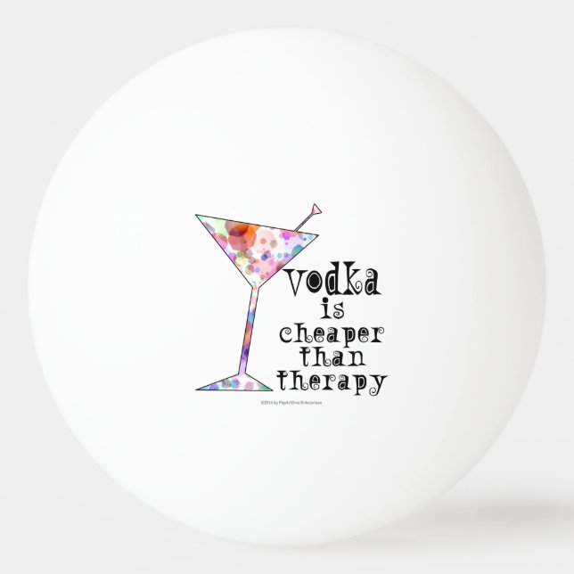 BOLAS DE PING PONG - EL VODKA ES MÁS BARATO QUE LA (Anverso)