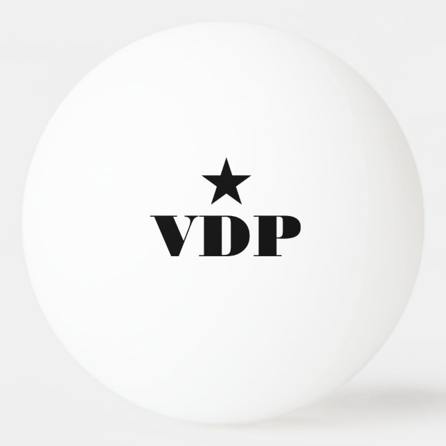 Bolas de ping pong en monograma personalizadas (Anverso)