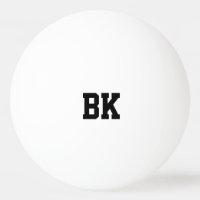 Bolas de ping-pong iniciales cones monograma