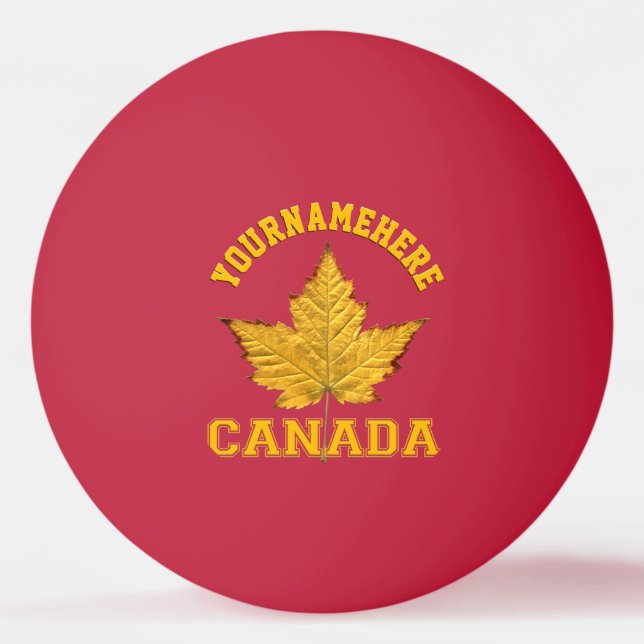 Bolas de Ping Pong Personalizadas de Canadá Bolas  (Anverso)