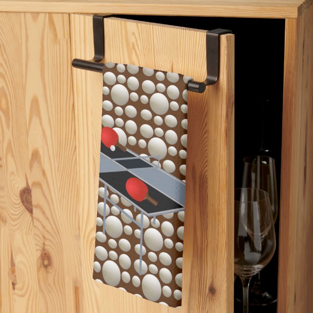 Bolas de ping pong, toalla de baño (Pliegue de tercios)