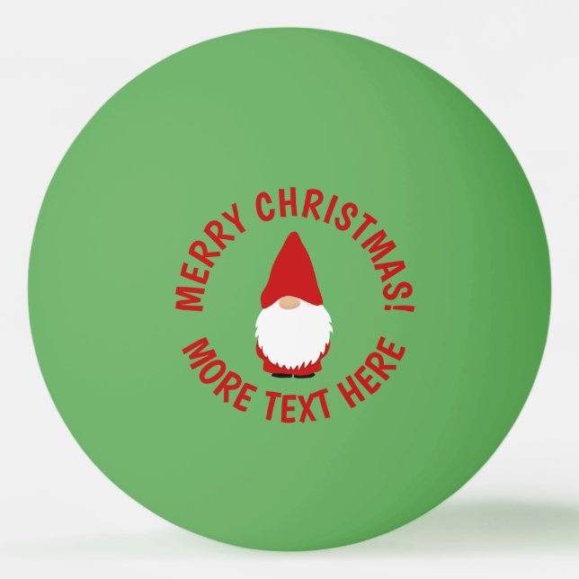 Bolas de tenis de mesa ping pong gnomo divertidas  (Anverso)