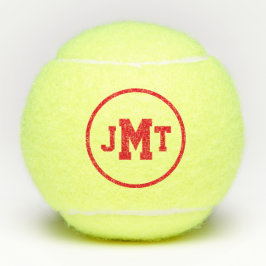 Bolas de tenis de Monograma Rojo