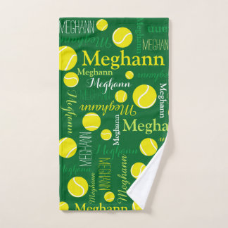 Bolas de tenis deportes amarillo, verde mano nombr