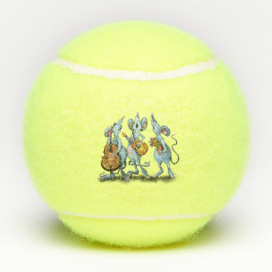 Bolas de tenis divertidas de la banda de música de