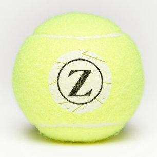 Bolas de tenis monogramadas con pene geométrico