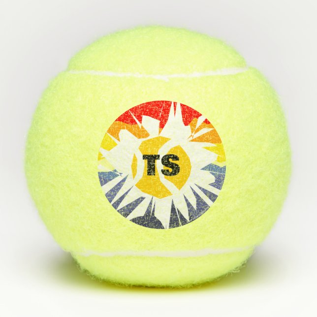 Bolas de tenis personalizadas con letras monográfi (Anverso)