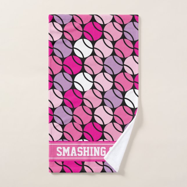 🎾 Bolas de tenis rosadas y violetas, con (Toalla de mano)