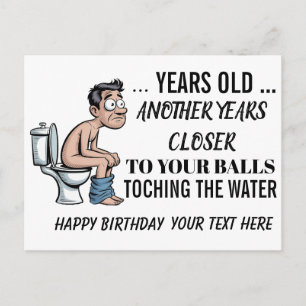 Bolas en el Agua, Tarjeta de Cumpleaños Divertida