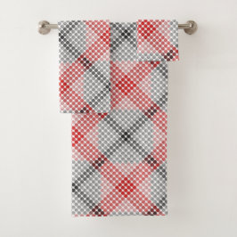 Bolas o agujeros de negro a rojo, formando cuadrad