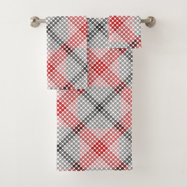 Bolas o agujeros de negro a rojo, formando cuadrad (In situ)