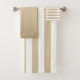 Bold Gold and cream stripe pattern