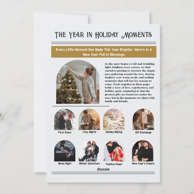 Boletín Arch Foto Collage Navidad (Reverso)