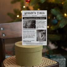 Boletín Arch Multi Foto Navidad Blanco Negro