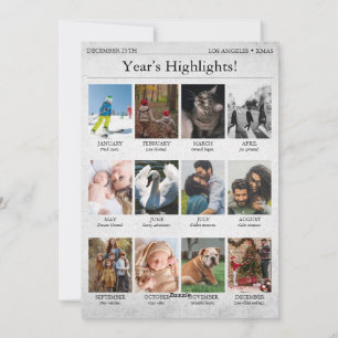 Boletín de Navidad del Periódico Resumen del Año